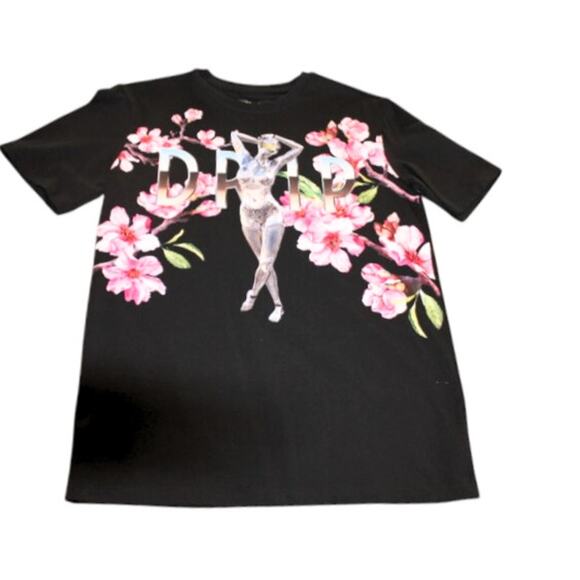Hudson Outerwear Drip Tee Shirt Colorful Mens Small Sexy Robot Art To Wear Rare - Picture 1 of 4